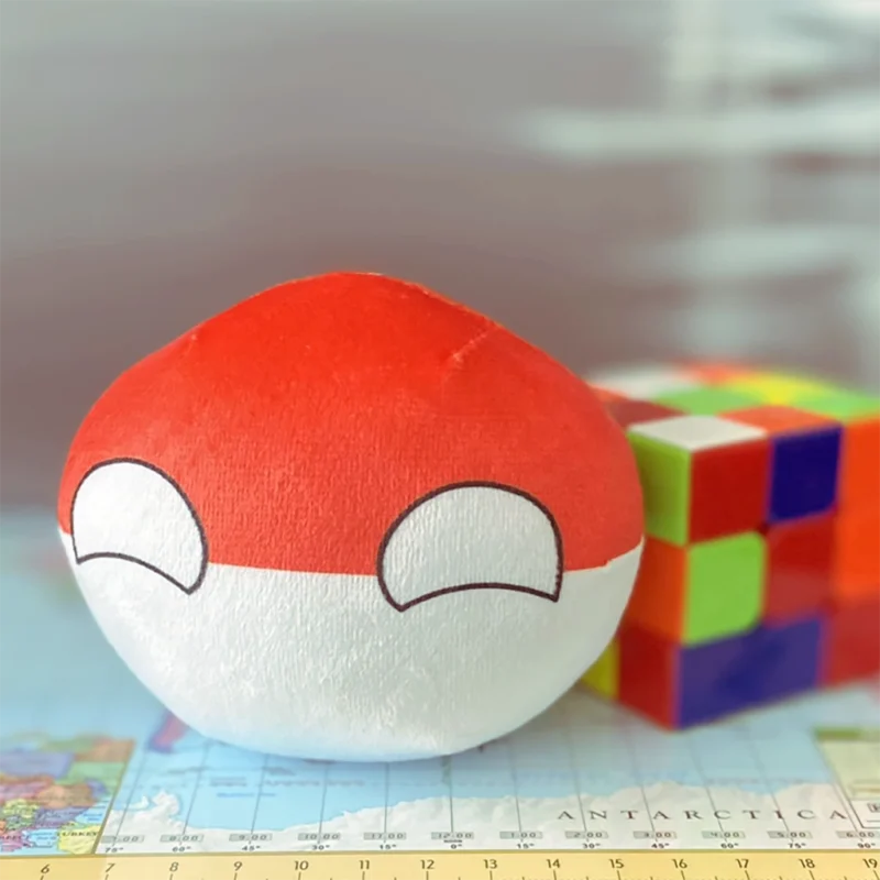 Poland Countryball plushie, front view