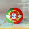 Portugal Countryball plushie, side view