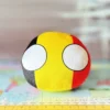 Belgium Countryball plushie, side view
