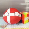 Denmark Countryball plushie, front view