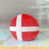 Denmark Countryball plushie, back view