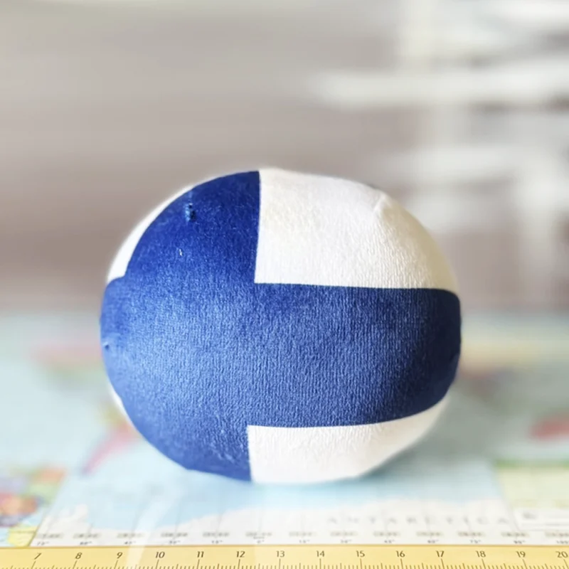 04-Finland-4-inch-3 V2 Finland Countryball plushie, back view
