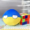 Ukraine Countryball plushie, front view