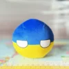 Ukraine Countryball plushie, side view