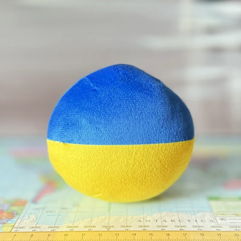 Ukraine Countryball plushie, back view