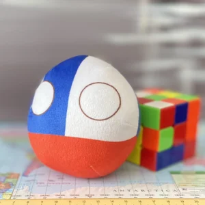 Chile Countryball plushie, front view