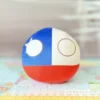 Chile Countryball plushie, side view