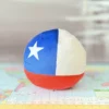 Chile Countryball plushie, back view