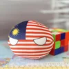 05-Malasia-4-inch-1 V2 Malaysia Countryball plushie, front view