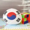 South Korea Countryball plushie, front view