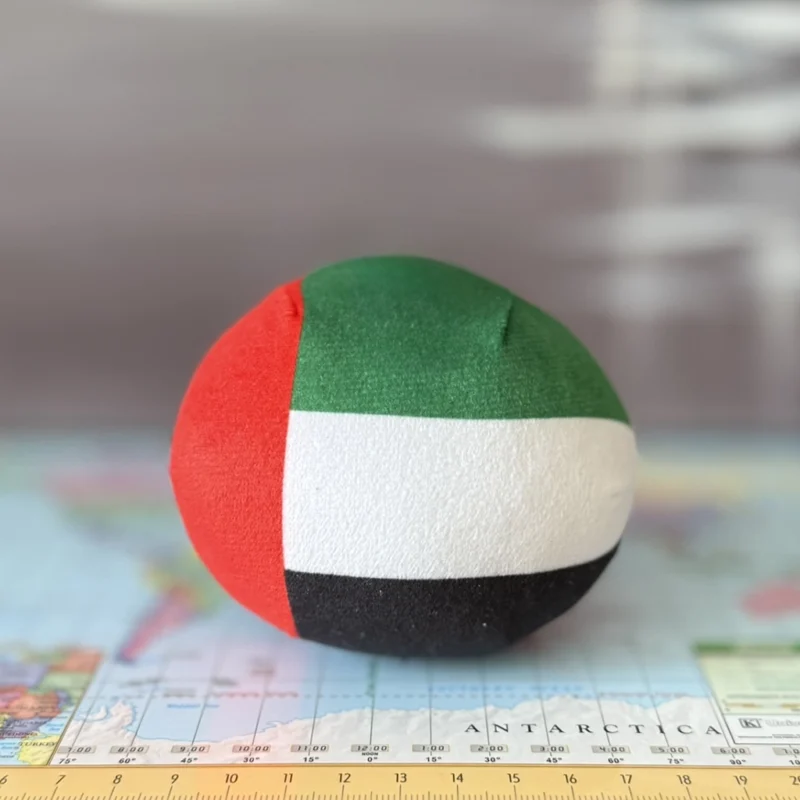 Dubai Countryball plushie, back view