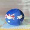 Australia Countryball plushie, side view