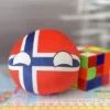 Norway Countryball plushie, front view