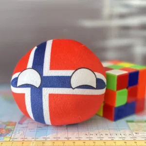 Norway Countryball plushie, front view