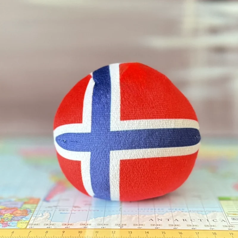 Norway Countryball plushie, back view