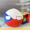 Czech Republic Countryball plushie, front view