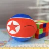 North Korea Countryball plushie, front view