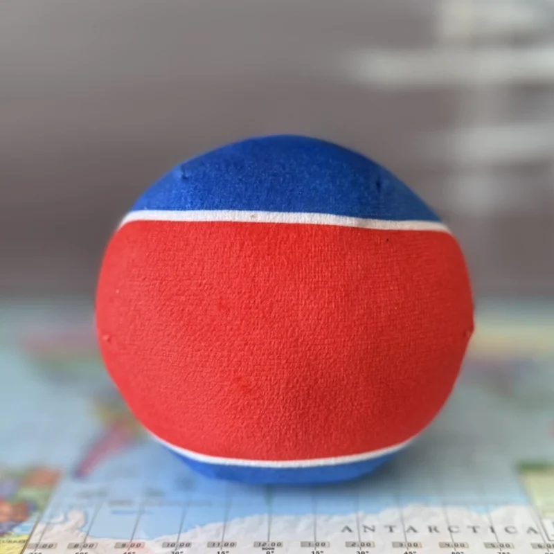 North Korea Countryball plushie, back view