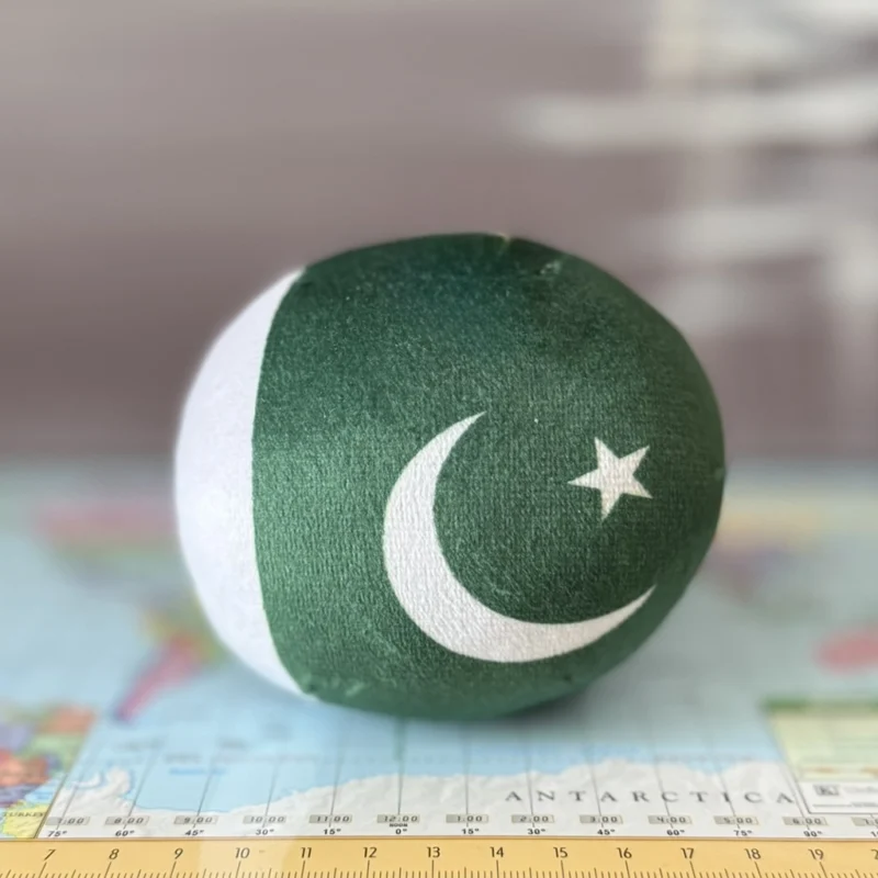 Pakistan Countryball plushie, back view