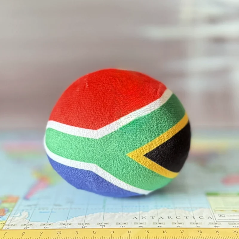 South Africa Countryball plushie, back view