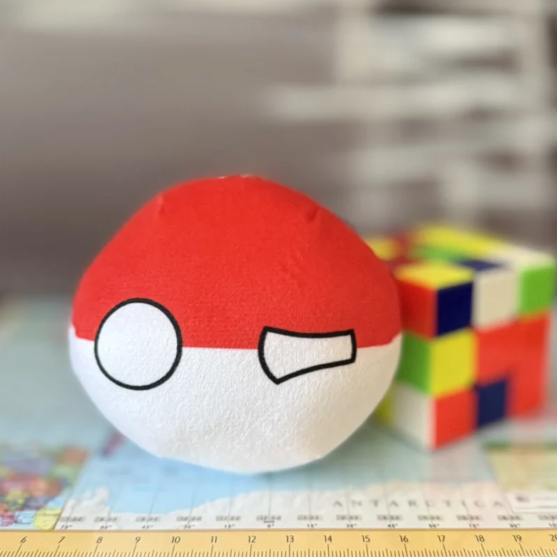 Indonesia Countryball plushie, front view