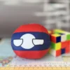 Laos Countryball plushie, front view
