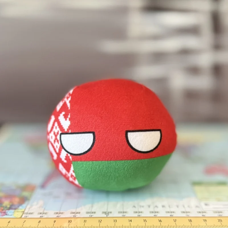 Belarus Countryball plushie, side view