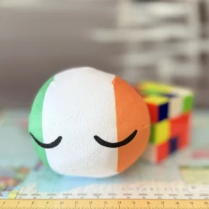 Ireland Countryball plushie, front view