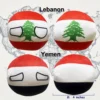 6PC: Lebanon, Palestine, Afghanistan, Belarus, Ireland, Yemen, additional product view