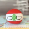 Lebanon Countryball plushie, side view