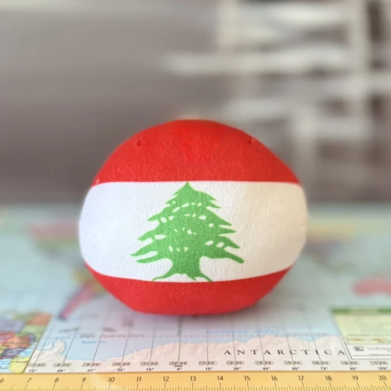 Lebanon Countryball plushie, back view