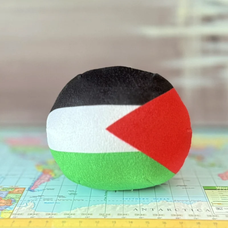 Palestine Countryball plushie, back view