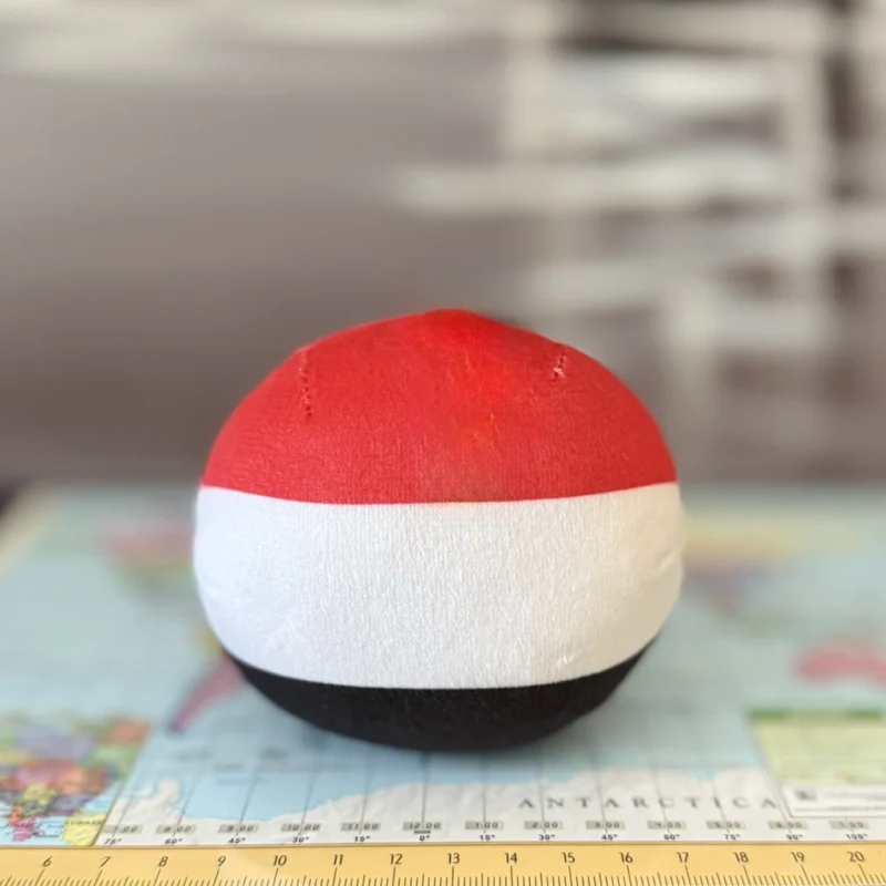 Yemen Countryball plushie, back view