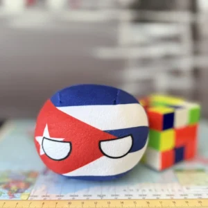 Cuba Countryball plushie, front view