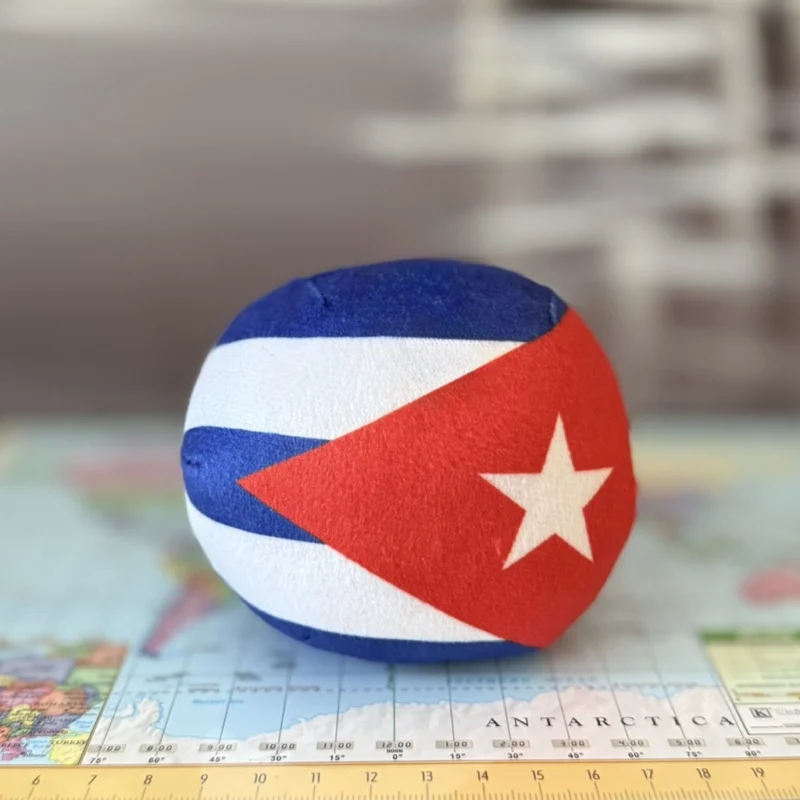 Cuba Countryball plushie, back view
