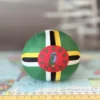 Dominica Countryball plushie, back view