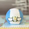 Guatemala Countryball plushie, side view