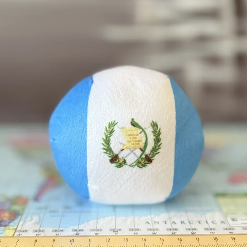 Guatemala Countryball plushie, back view