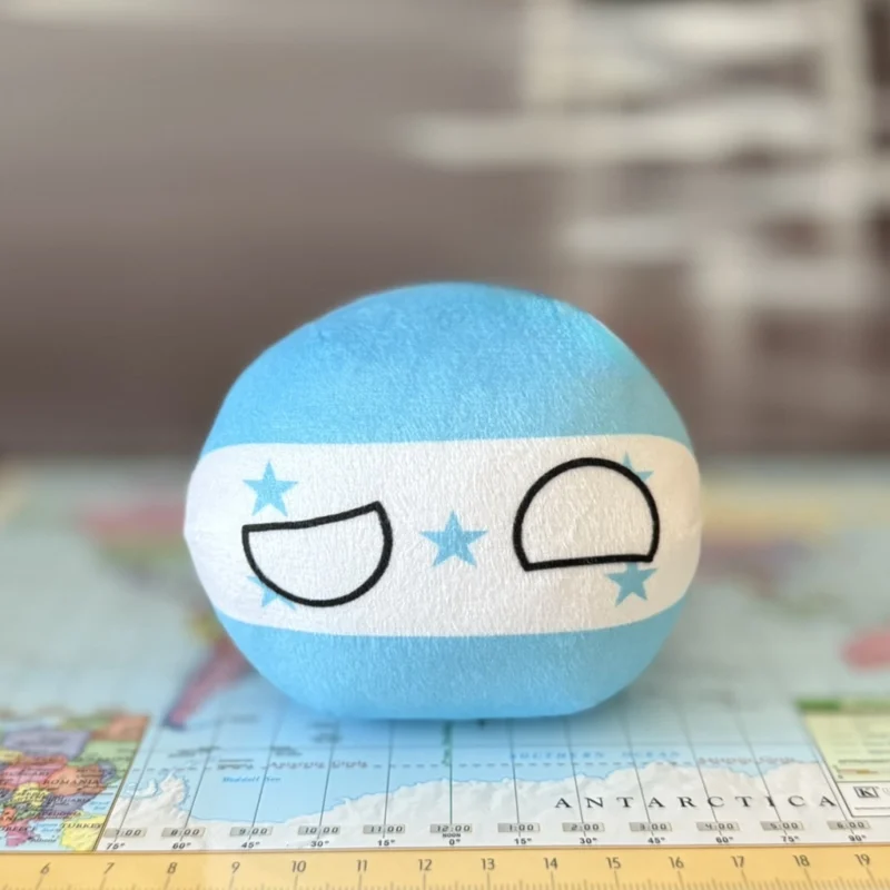 Honduras Countryball plushie, side view