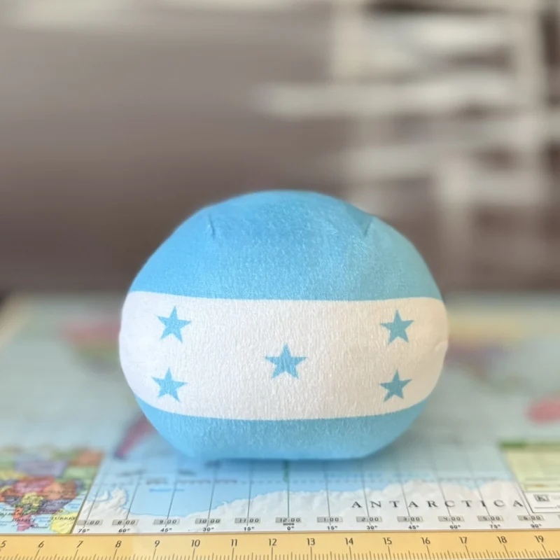 Honduras Countryball plushie, back view