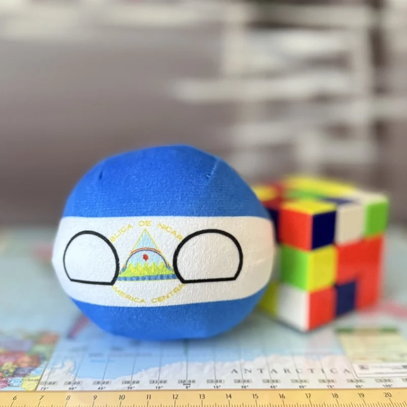 Nicaragua Countryball plushie, front view