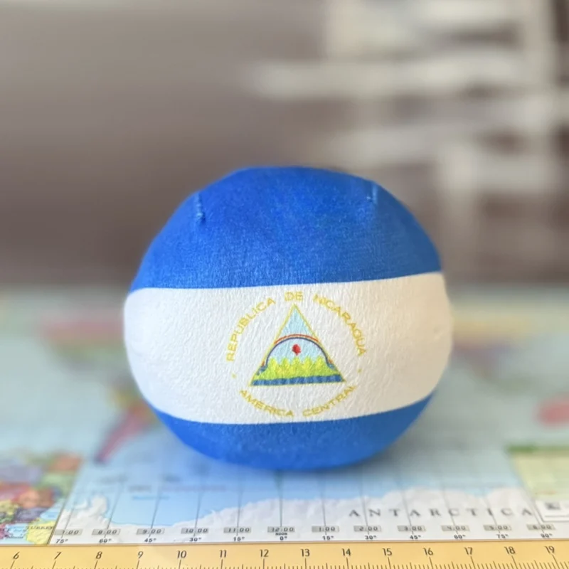 Nicaragua Countryball plushie, back view