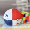 Panama Countryball plushie, front view