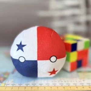Panama Countryball plushie, front view