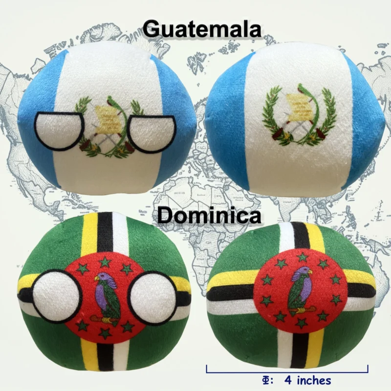 6PC: Nicaragua, Honduras, Cuba, Guatemala, Panama, Dominica, arranged product view