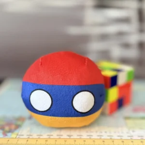 Armenia Countryball plushie, front view