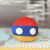 Armenia Countryball plushie, side view