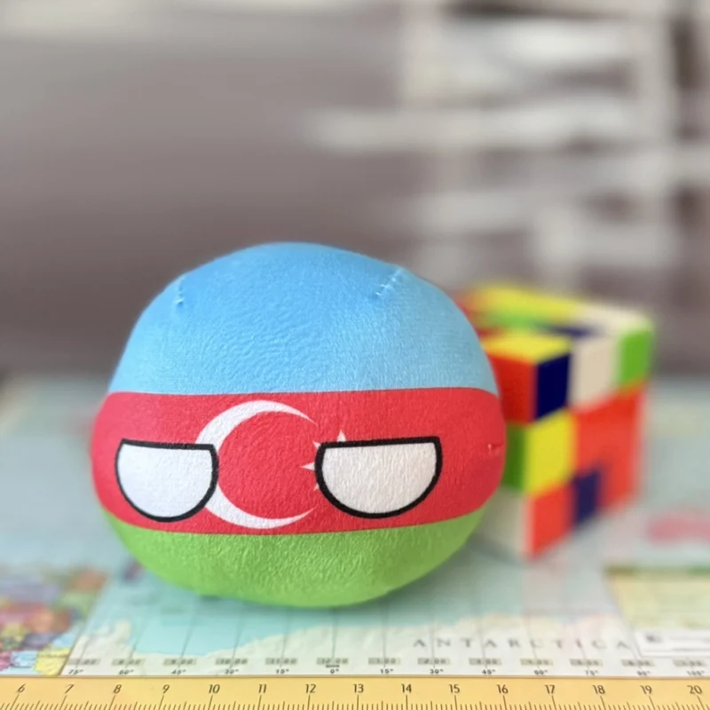 Azerbaijan Countryball plushie, front view
