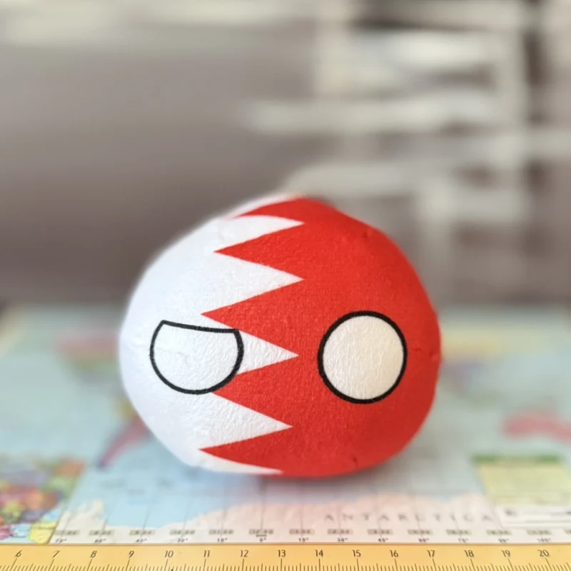 Bahrain Countryball plushie, side view