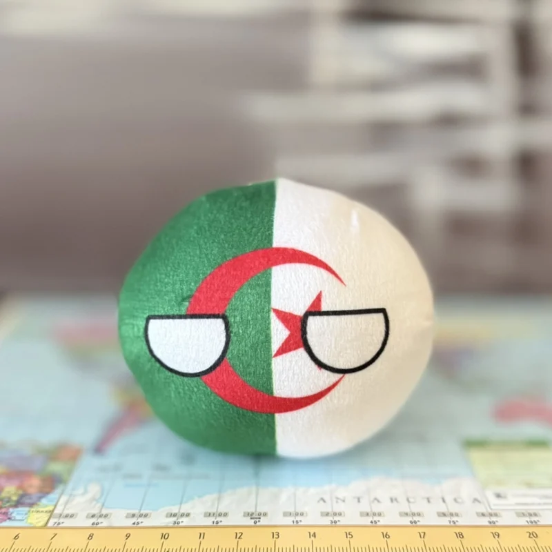 13-Algeria-4-inch-2 V2 Algeria Countryball plushie, side view